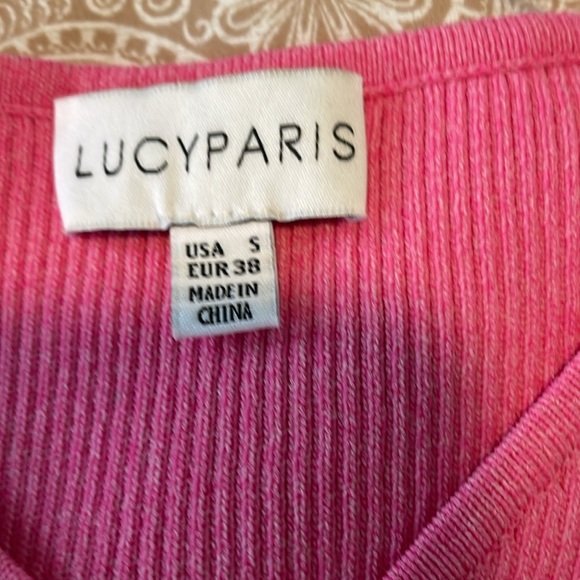 Lucy Paris Pink Knit Top - Picture 3 of 4